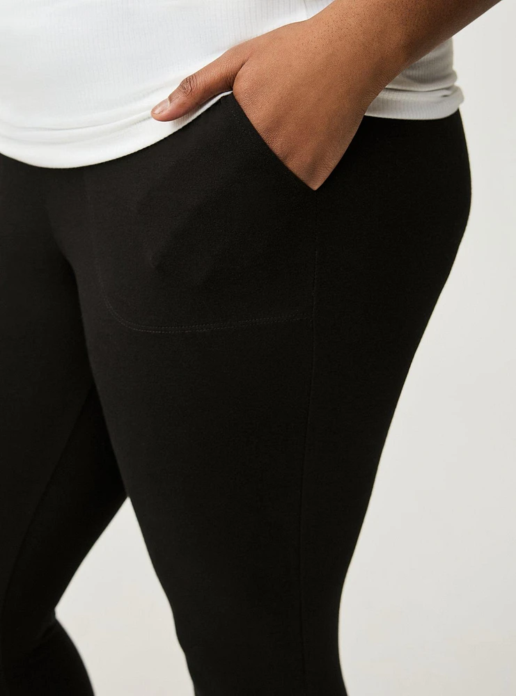Crop Fishnet Pocket Legging