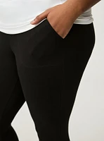 Crop Fishnet Pocket Legging