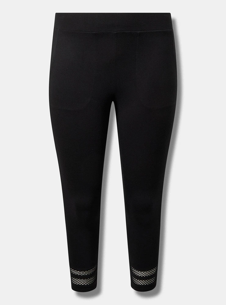 Crop Fishnet Pocket Legging