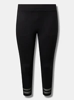 Crop Fishnet Pocket Legging