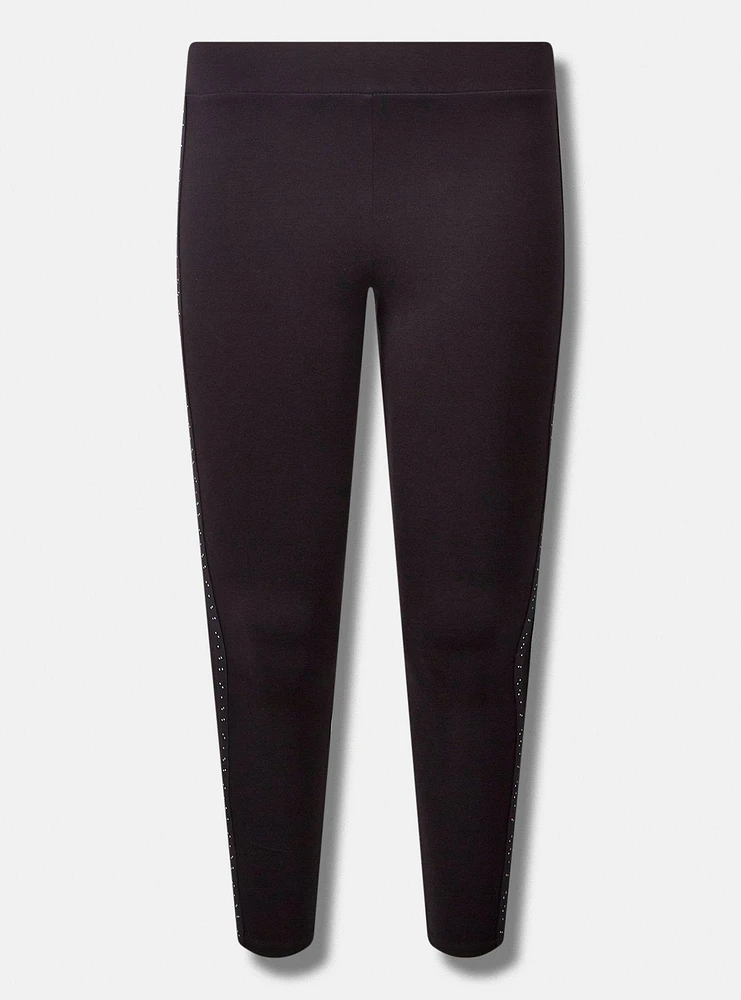 Full-Length Rinestone Side Legging