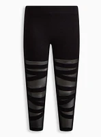 Crop Front Mesh Legging