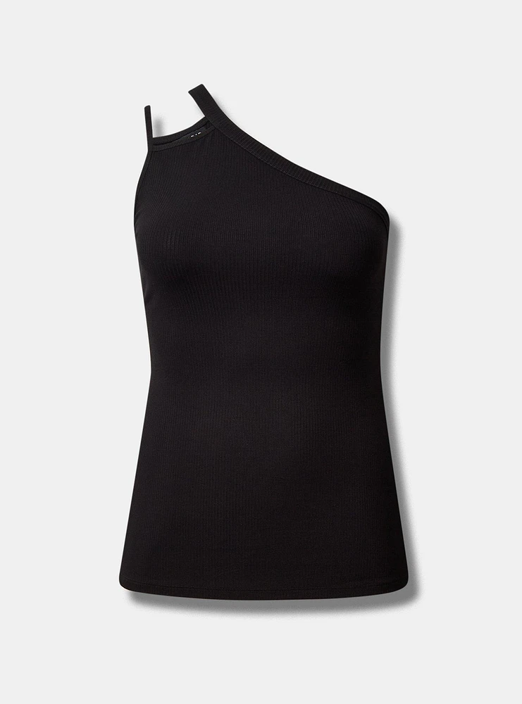Everyday Rib One Shoulder Cut Out Cami