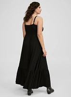 Maxi V-Neck Tiered Dress
