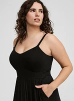 Maxi V-Neck Tiered Dress