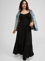 Maxi V-Neck Tiered Dress