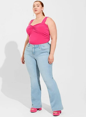 Studio Knit Sweetheart Twist Top