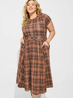 Midi Light Weight Studio Ponte Dress