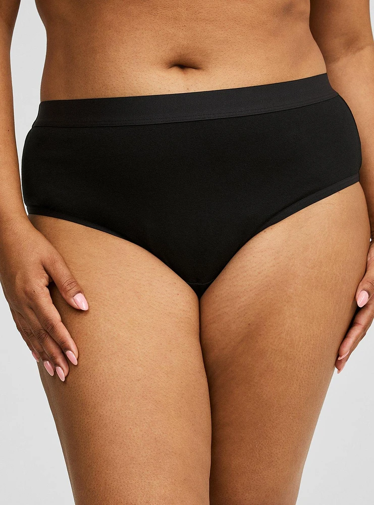 Comfort Elastic Cotton Mid Rise Cheeky Panty
