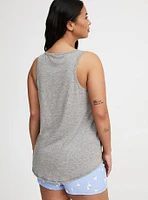 Super Soft Slub Henley Sleep Tank