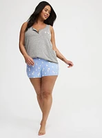 Super Soft Slub Henley Sleep Tank
