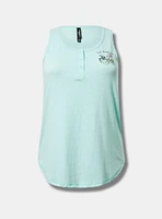 Super Soft Slub Henley Sleep Tank