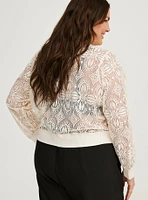 Crochet Bomber Jacket