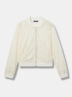 Crochet Bomber Jacket