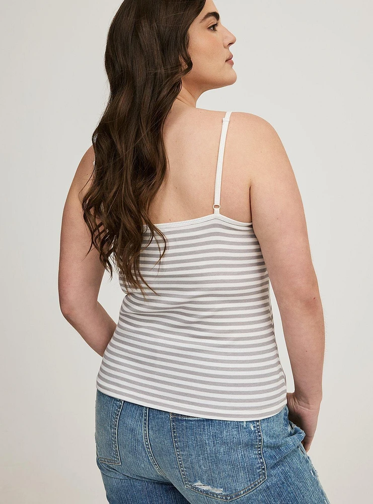 Lace Trim V-Neck Cami