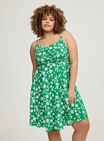 Challis Skater Mini Dress