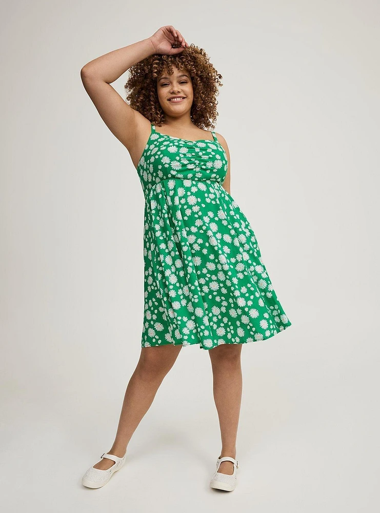 Challis Skater Mini Dress
