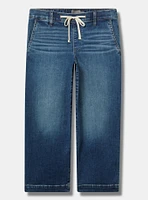 Crop Weekend Mid-Rise Wide Leg Jean