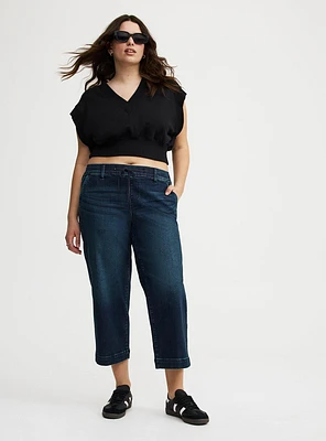 Crop Weekend Mid-Rise Wide Leg Jean