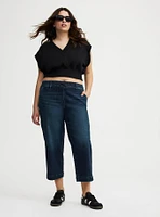 Crop Weekend Mid-Rise Wide Leg Jean