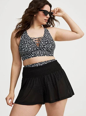 Flowy Mesh Cover-Up Short
