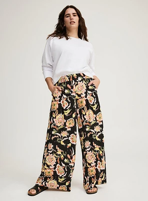 High-Rise Pull-On Wide-Leg Pant