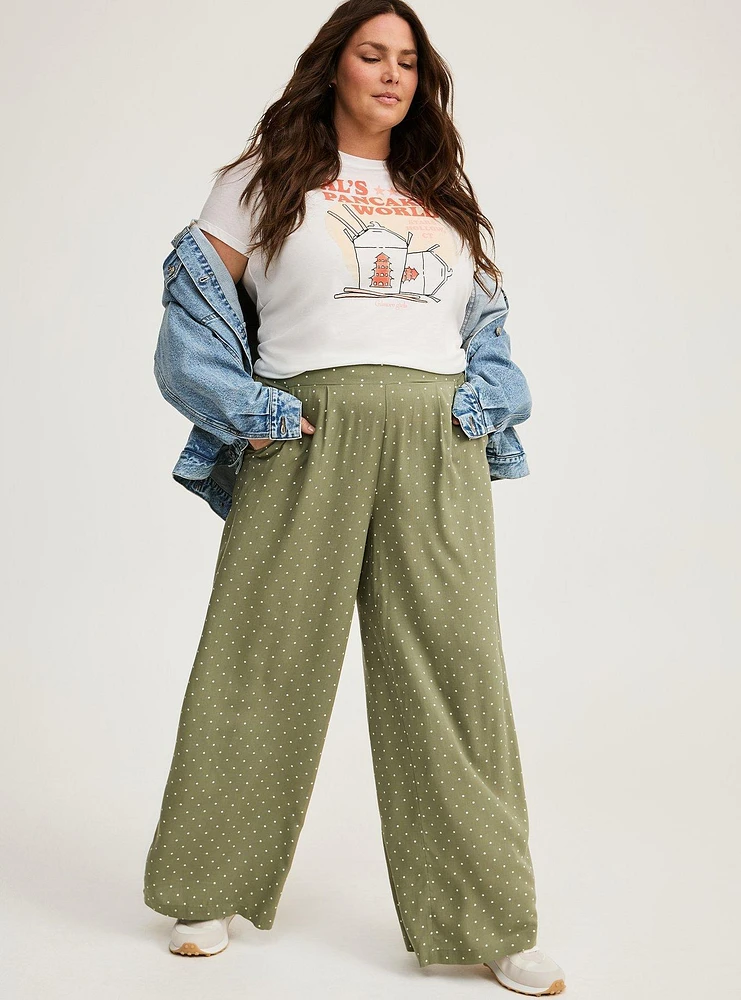 Pull-On Wide Leg Pant