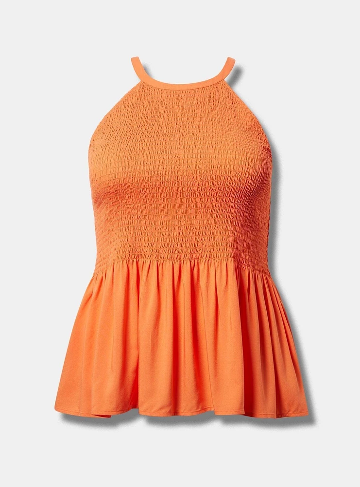 Peplum Challis Tank