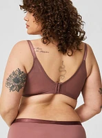 XO Plunge Push-Up Floral Lace Bra