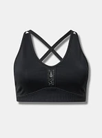 Low Impact Wireless Metal Detail Active Sports Bra