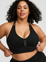 Low Impact Wireless Metal Detail Active Sports Bra