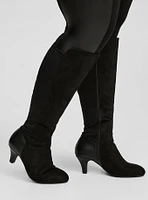 Kitten Heel Knee Boot (WW)