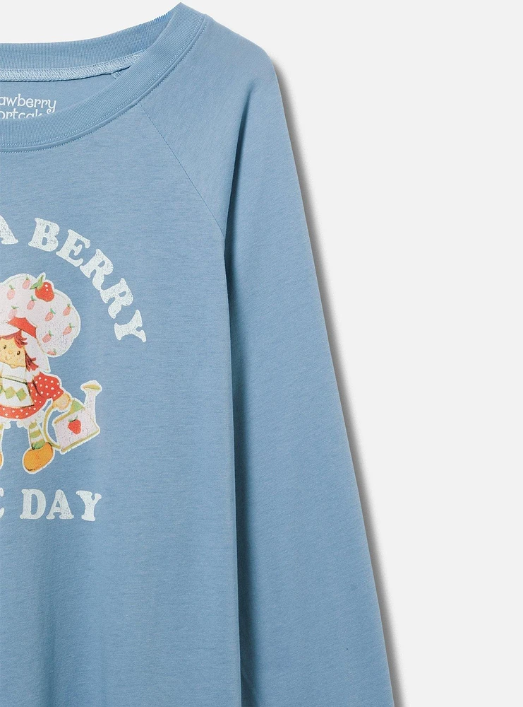 Strawberry Shortcake Classic Fit Cotton Long Sleeve Raglan Ringer Tee