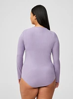 Ribbed Square Neck Bodysuit