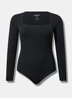 Ribbed Square Neck Bodysuit