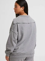 V-Neck Pullover Sweatshirt