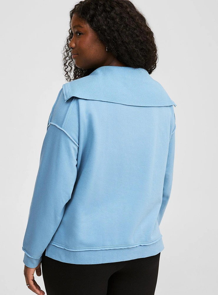V-Neck Pullover Sweatshirt