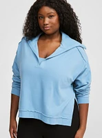 V-Neck Pullover Sweatshirt