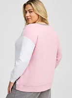 Super Soft Fleece Crew Neck Drop Shoulder Sweatshirt