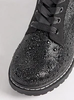 Embellished Laceup Combat Bootie (WW)