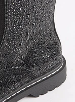 Embellished Laceup Combat Bootie (WW)