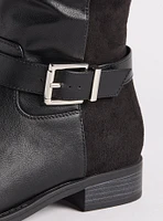 Clean Side Buckle Over The Knee Boot (WW)