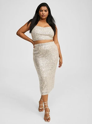 Maxi Crop Top Skirt Set