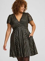 Flutter Sleeve Mini Dress