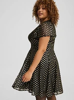 Flutter Sleeve Mini Dress