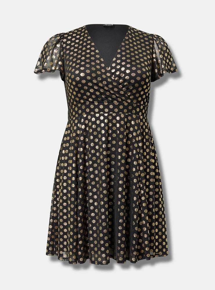 Flutter Sleeve Mini Dress