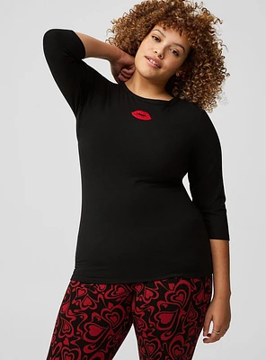 3/4 Sleeve Fitted Super Soft Tee