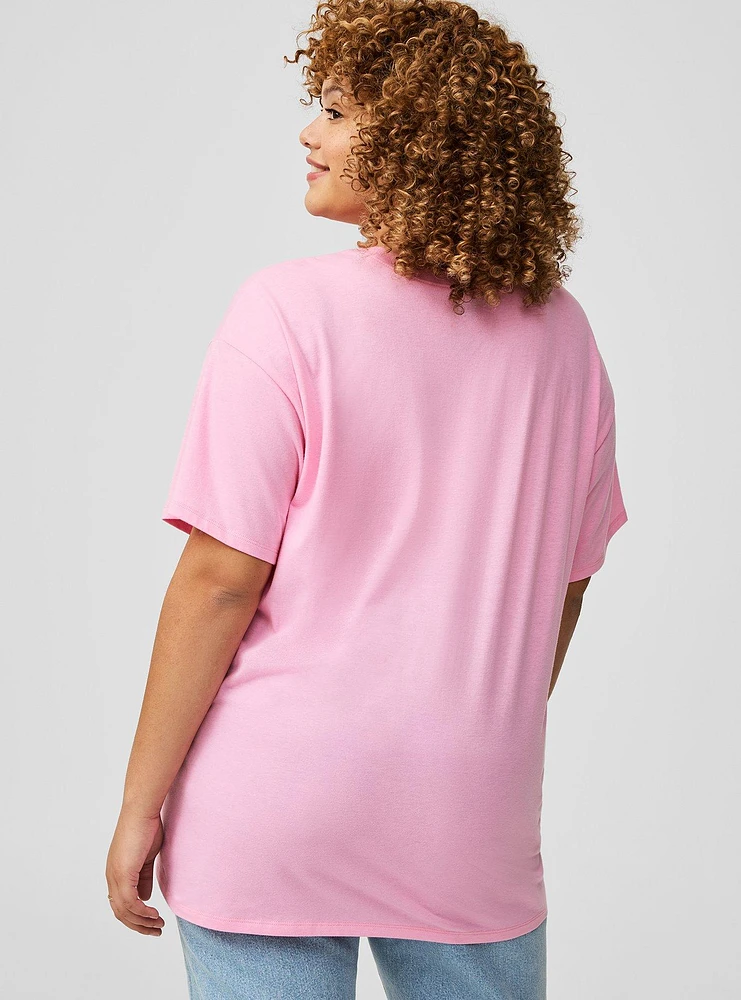 MTV Hearts Oversized Fit Tunic Tee