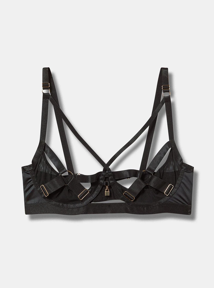 Open Cup O-Ring Underwire Bra