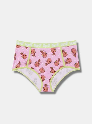 Groot Cotton Mid-Rise Brief Panty